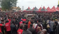 Vice President Dr Mahamudu Bawumia at Sir John's funeral