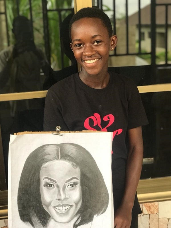 Theresa Fosu is a 15-year-old JHS student who wants to be a professional artist in future