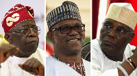 Bola Ahmed Tinubu, Atiku Abubakar plus Peter Obi (middle)