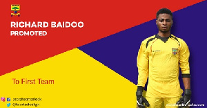 Hearts Goalkeeper Richard Baidoo