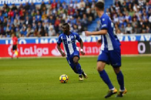 Mubarak Wakaso was instrumental in Alaves win