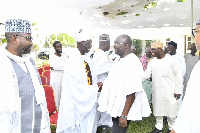 Vice President, Dr Mahamudu Bawumia welcomed some Imams to his home over the weekend