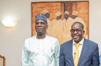 An old photo of Alban Bagbin with Haruna Iddrisu