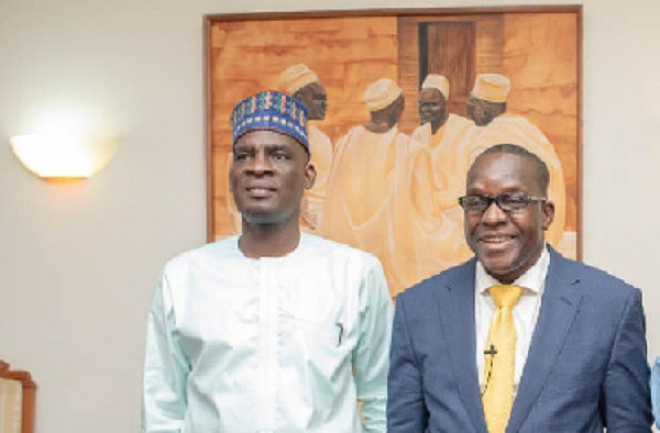 Speaker Alban Bagbin and Minority Leader Haruna Iddrisu