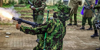 Police fired tear gas at protesters in Nairobi near parliament