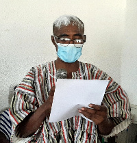 Gerard Ataogye delivering his victory speech