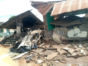 Collapsed  Edina Abee buildings