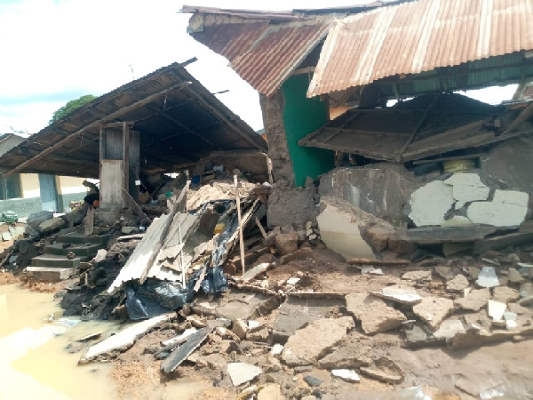 Collapsed  Edina Abee buildings