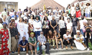 Some delegates of the ARC at the Elmina Beach Resort in Ghana after visiting the Cape Coast Castle