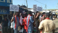 Protesting traders lock up shops of foreigners in Koforidua