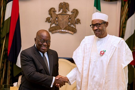 President Nana Akufo-Addo and Muhammadu Buhari