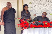 Bawumia signs a book of condolence