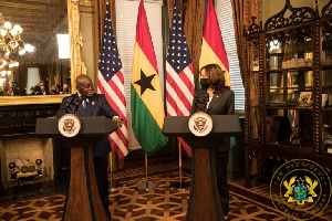 President Nana Addo Dankwa Akufo Addo And Kamala Harris