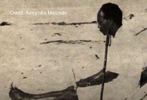 Dr. Kwame Nkrumah is seen here at a beach