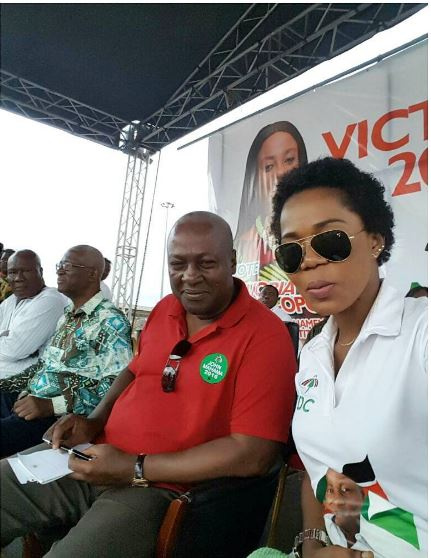 Mzbel and President John Mahama