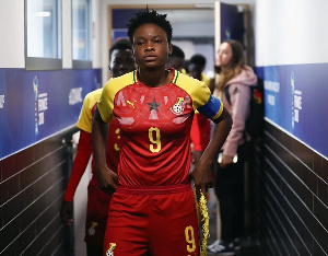 Black Queens striker, Sandra Owusu Ansah Credit: Getty images