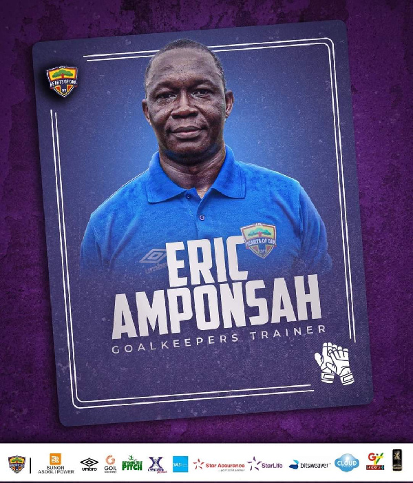 Hearts of Oak's new goalkeepers trainer, Eric Amponsah