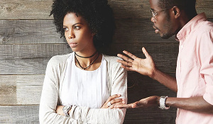 File photo: A couple having an argument