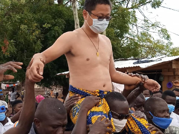 Sun Qiang is the Nkosuohene of Kwahu Abetifi