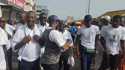 Coach Kwasi Appiah (L) was at the program with veteran sports broadcaster Kwabena Yeboah