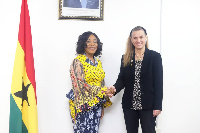 Shirley Ayorkor Botchwey with Katja Keul