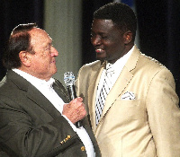 Dr Morris Cerullo with Bishop Charles Agyinasare