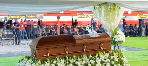 The funeral of Christian Atsu is ongoing at the forecourt of the State House in Accra