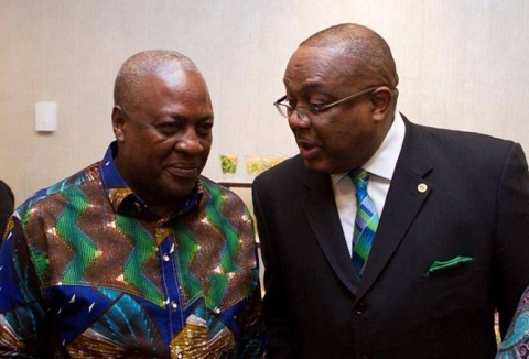 Former President John Dramani Mahama and Victor Smith, Former High Commissioner to the UK