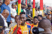 Yassan Ouatching displays his President's Cup medal