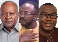 John Dramani Mahama, Stephen Atubiga, Samuel Ofosu-Ampofo (former NDC National Chairman) (l to r)