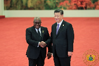 President Akufo-Addo with President of China, Xi Jinping