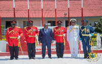 President Akufo-Addo was at the passing out parade of the Ghana Military Academy