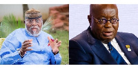 Dr Nyaho Nyaho Tamakloe and Prez Nana Akufo-Addo