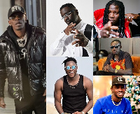 A photo grid of Ghanaian artistes