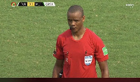 Referee in charge of the Mali-Tunisia game , Janny Sikazwe