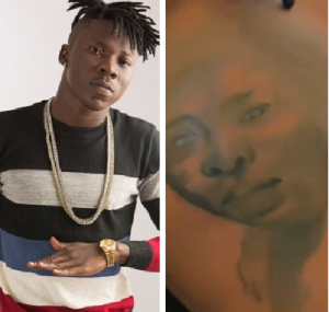 Stonebwoy got the tattoo in the early part of this year