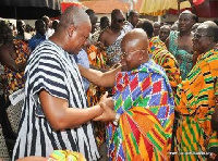 President Nana Addo Dankwa Akufo-Addo with Former President John Mahama