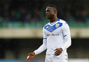 Brescia striker Mario Balotelli