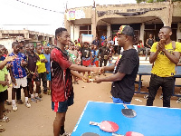 A participant receiving his award