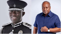 IGP George Akuffo Dampare and former President John Dramani Mahama