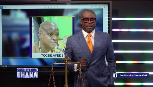 Adom-Otchere dedicated editorials on his show to Togbe Afede's gesture