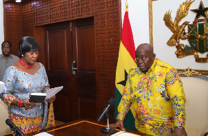 Eudora Quartey Koranteng Swearing In Akufo Addo