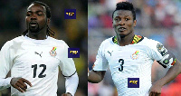 Former Black Stars duo, Asamoah Gyan and Prince Tagoe