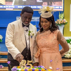 Bishop Charles Agyinasare and wife