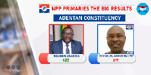 Yaw Buaben Asamoa retained the Adentan seat