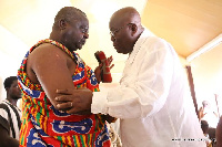 Nana Addo Dankwa Akufo-Addo with Adontehene Otubuor Gyan Kwasi II