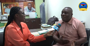 Kwame Dzudzorli Gakpey with host, Nimatu Yakubu Atouyese