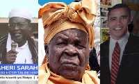 Combination photo (L - R)  Malik Obama, late Sarah Obama and Barack Obama