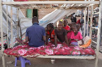 This school in El Gazira state is one of many that houses people forced from their homes since April