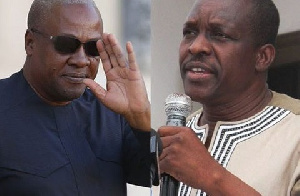 Former President John Dramani Mahama and Alban Bagbin